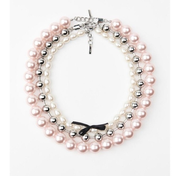 Nwt-Zara- 3 pack of faux pearl necklaces - Picture 2 of 4